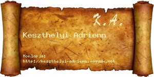 Keszthelyi Adrienn névjegykártya